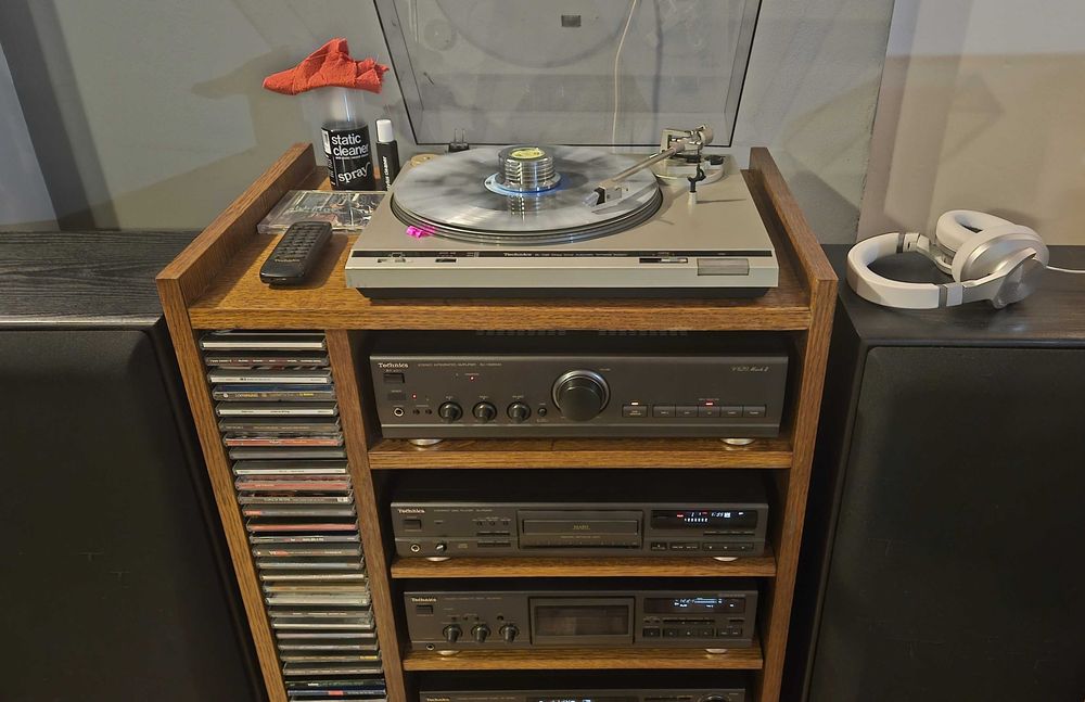 Wieża Technics 5 elementów + 2 piloty + kolumny Technics SB-A38