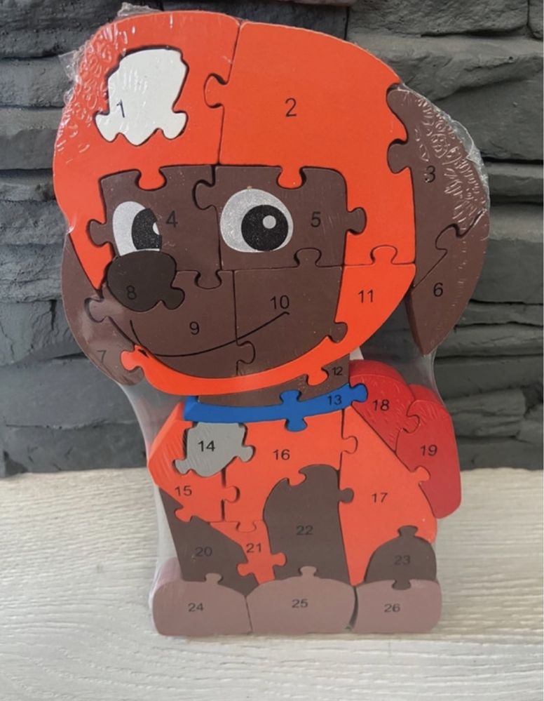 Zuma Puzzle drewniane dla dzieci układanka Paw Patrol