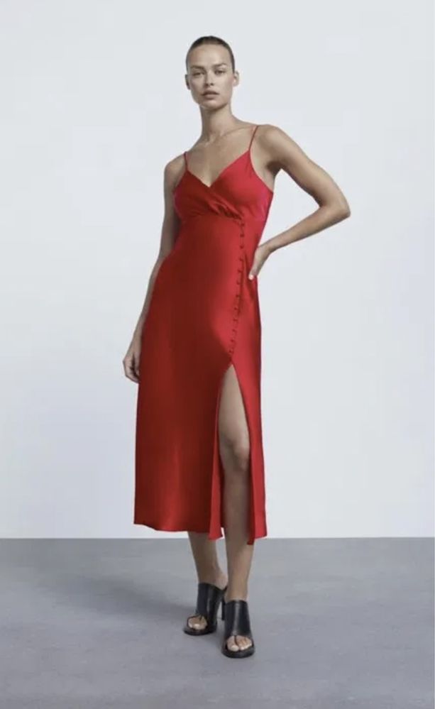 Червона сукня ZARA, розмір М