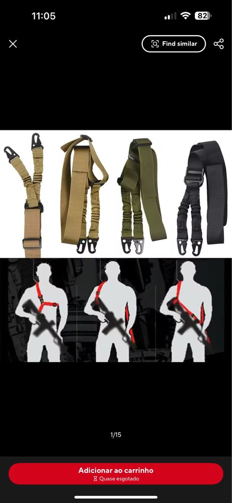 Cinto seguranca para arma