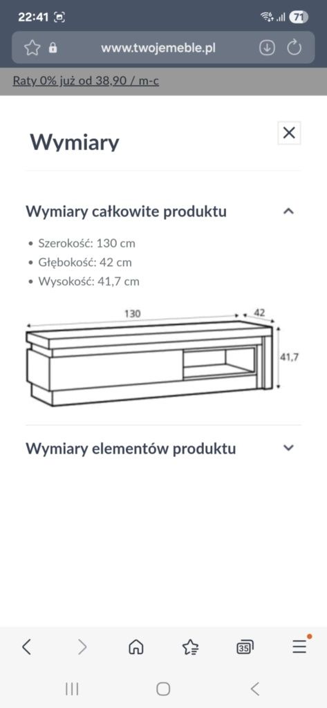 Meble do salonu białe