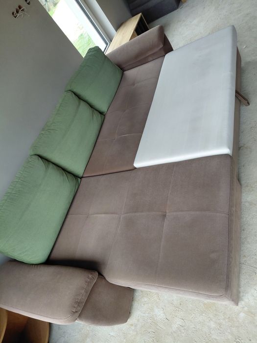 Kanapa narożna, narożnik z poduszkami, transport