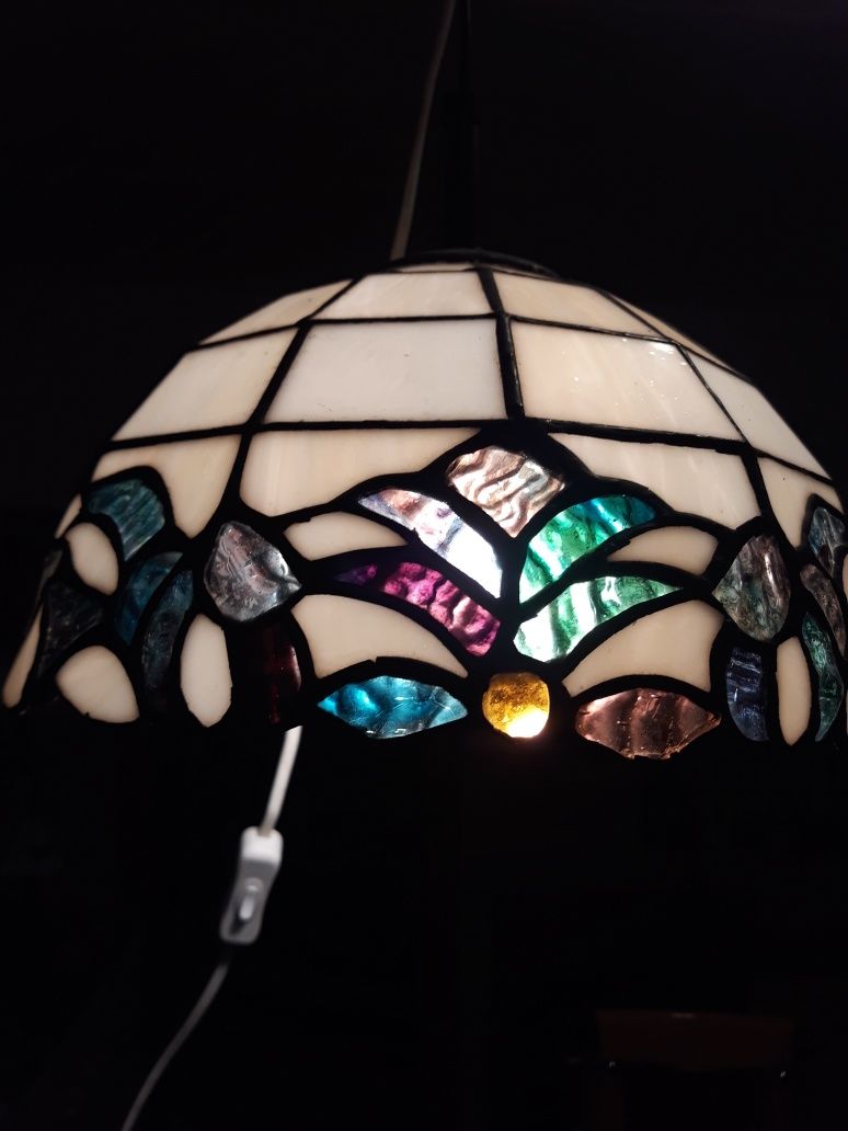 Lampa witrażowa  sufitowa  tiffany