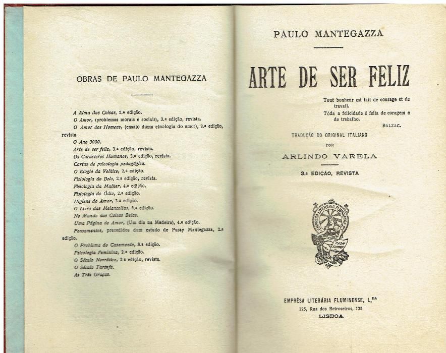 6550 - Livros de Paul Mantegazz 1