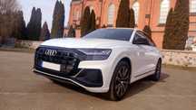 Piękne Białe Audi Q8 do ślubu / auto na wesele