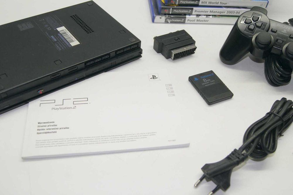 SONY Playstation 2 slim SCPH-90004/ zestaw dla pasjonata gier retro