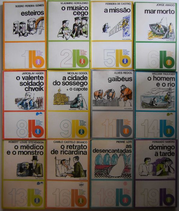 Em Lote Ou Avulso / Conj. 10 "Livros de Bolso" da Europa-América, 1971