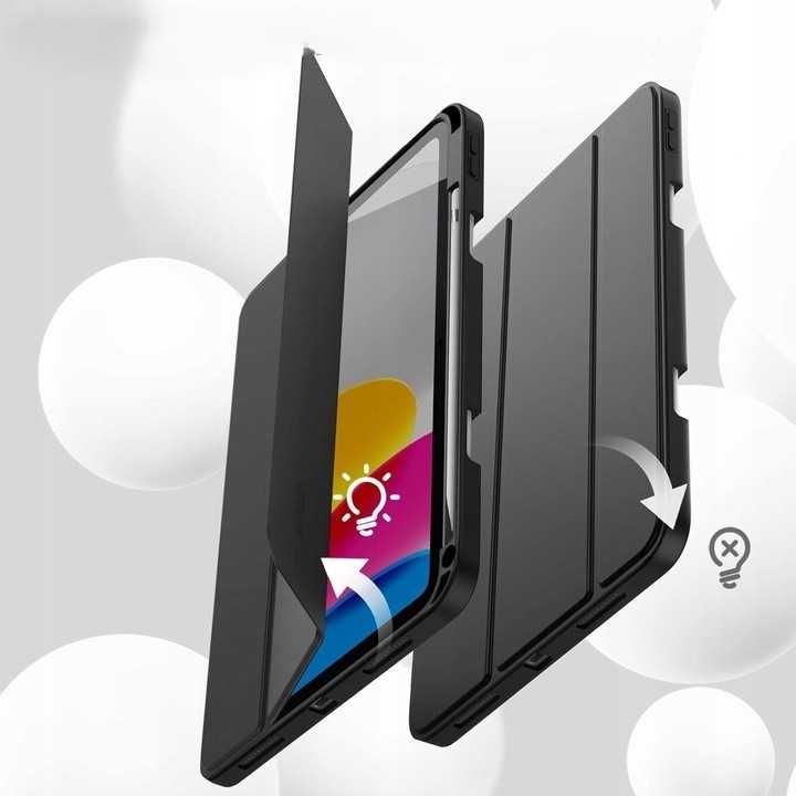 JETech Etui iPad 10.9" 2022 10. gen czarne | model A2757 A2777 A2696