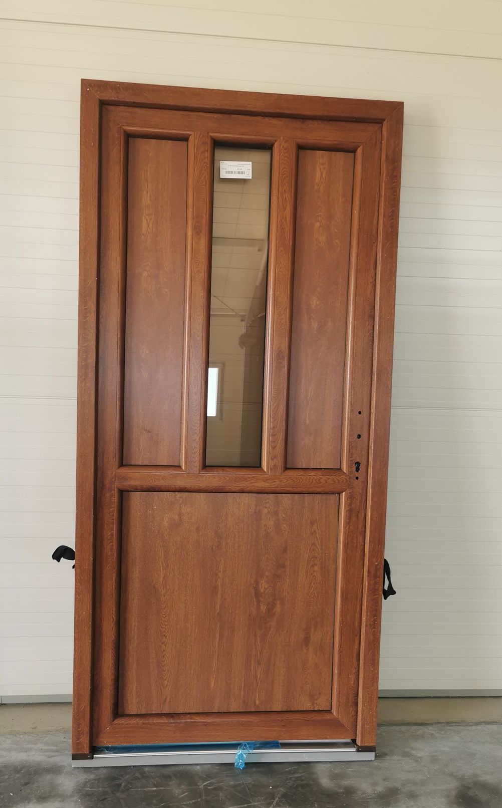 Drzwi wejściowe 100x210 PCV  SKLEPOWE Biurowe ZŁOTY DĄB KING STYL SKŁD
