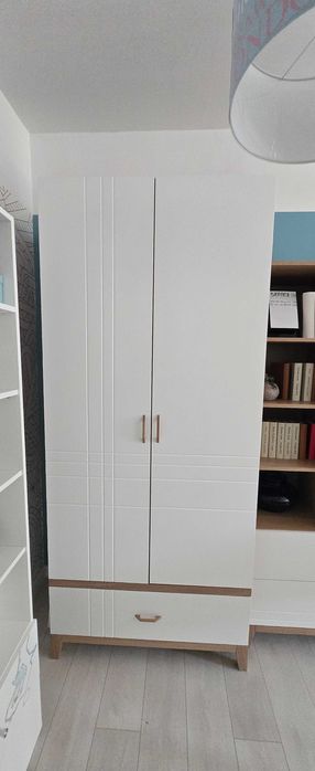 MEBLIK Scandi Hygge Oak szafa regał