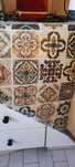 Papel vinil de parede padrão boho novo
