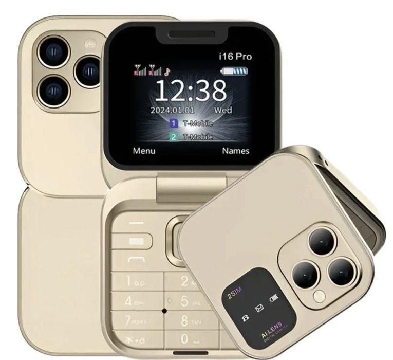 Mini FLIP Telefon Klapka Polski Menu Bez BLOKAD