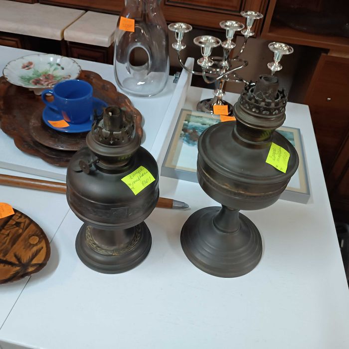 Lampa naftowa mosiądz