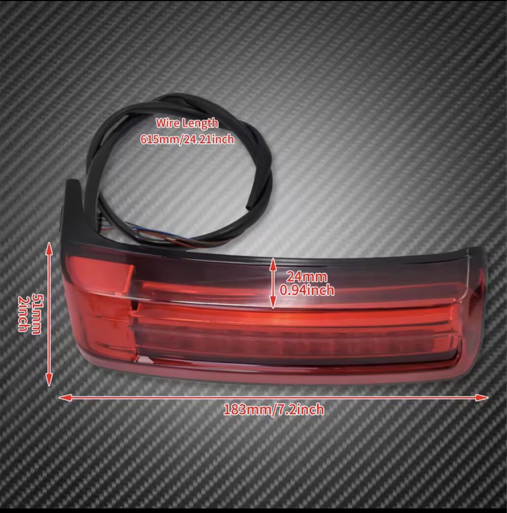 Motocykl LED sakwa Run hamulec włączony kierunkowskaz