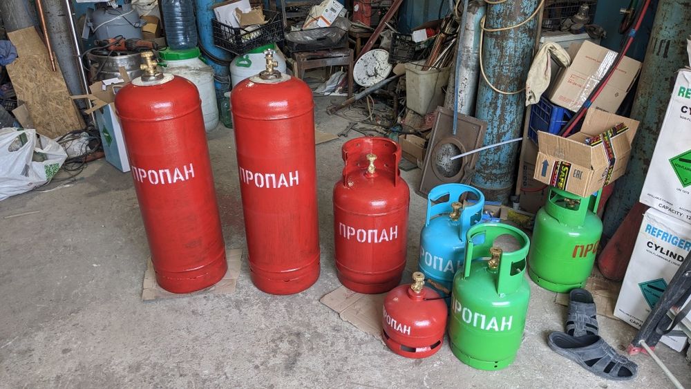 Баллон пропановый 50л, 27л, 12л.