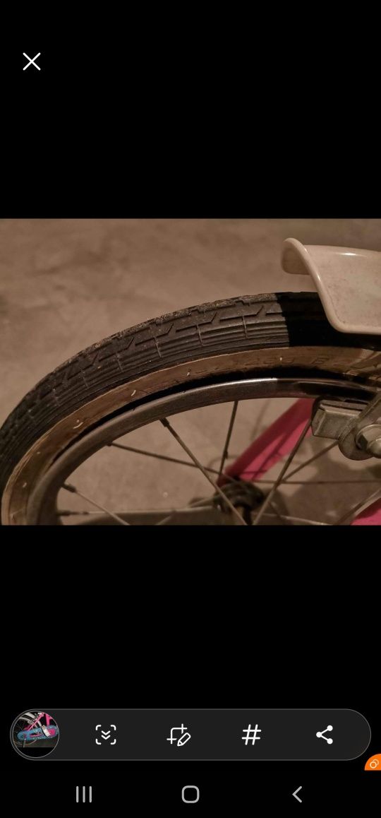 Bicicleta barbie para criança (3 até 7anos)