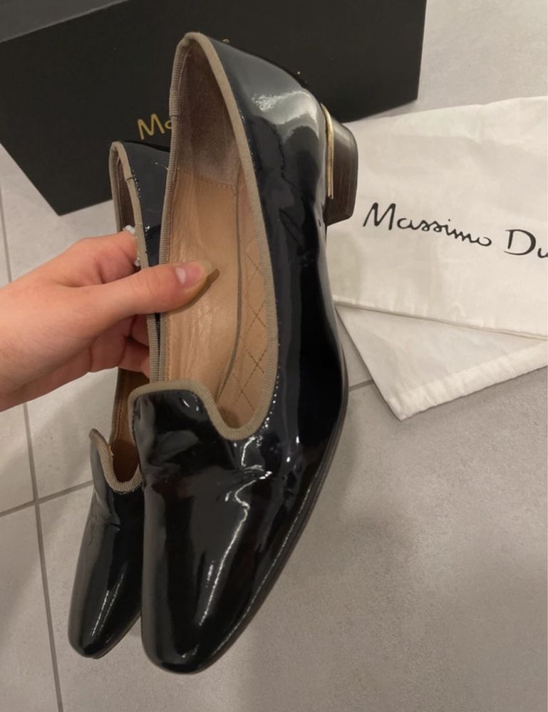 Massimo Dutti rozmiar 36 buty lakierowane oryginalne mokasyny