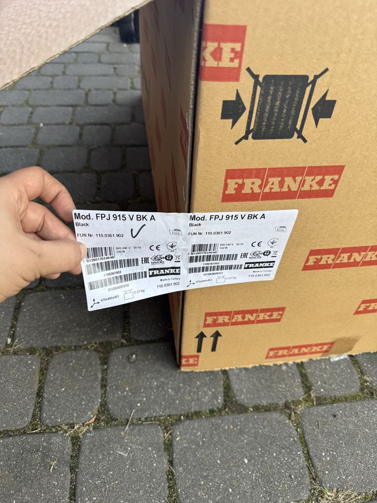 Okap ścienny EVO FPJ 915 V BK A
