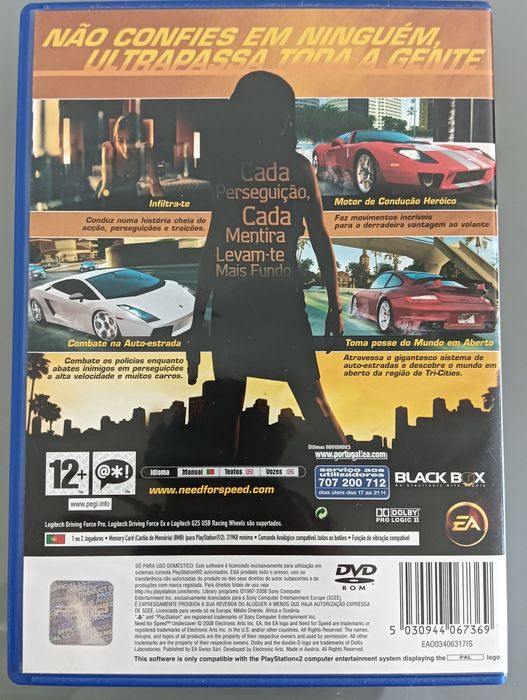 Jogo Need for speed - Undercover	PS2	PlayStation 2		Como novo!*