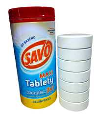 Chlor tabletki do basenu spa jacuzzi Savo 2,8 kg zapas na 3 miesiące