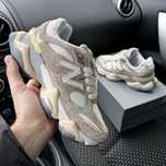 Жіночі кросівки нюбеланс бежеві New balance 9060 white Beige замша