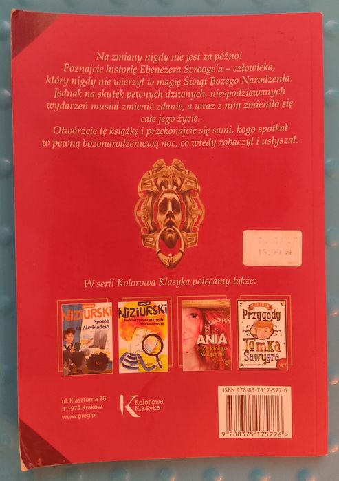 Książka pt. Opowieść wigilijna & Karol Dickens