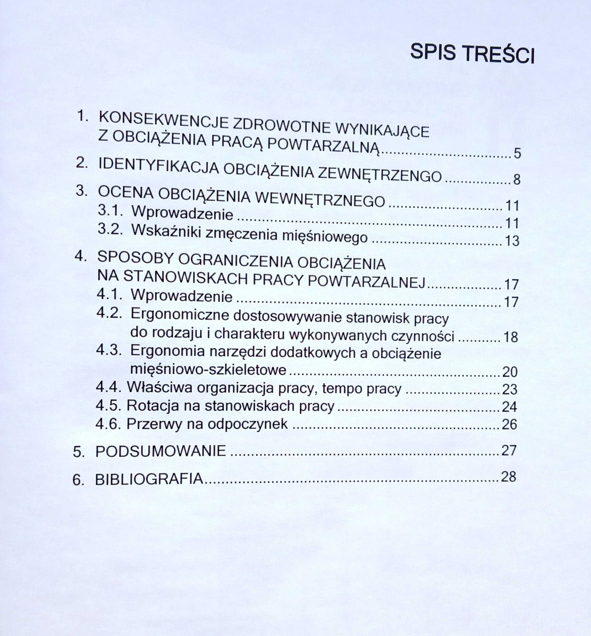 BHP Praca powtarzalna - obciążenie. Monotonia i monotypia ruchowa.