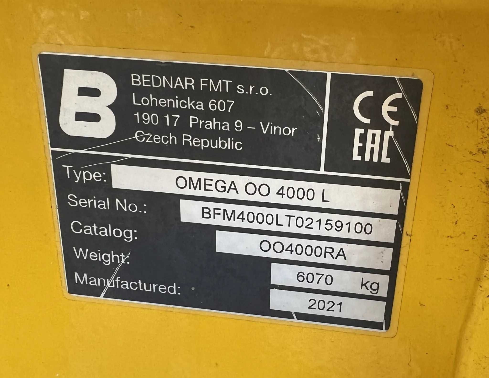 Siewnik Bednar OMEGA OO 4000L, fabrycznie nowy