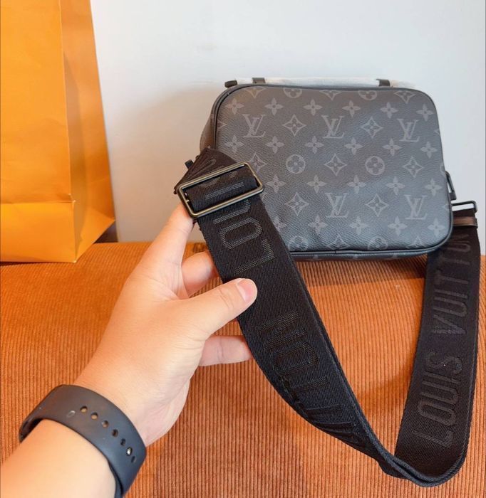 LOUIS VUITTON S LOCK сумка мужская мессенджер барсетка кожаная кожа