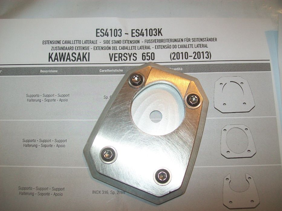 ES4103 VERSYS 650 (10>19) KAWASAKI GIVI poszerzenie stopki