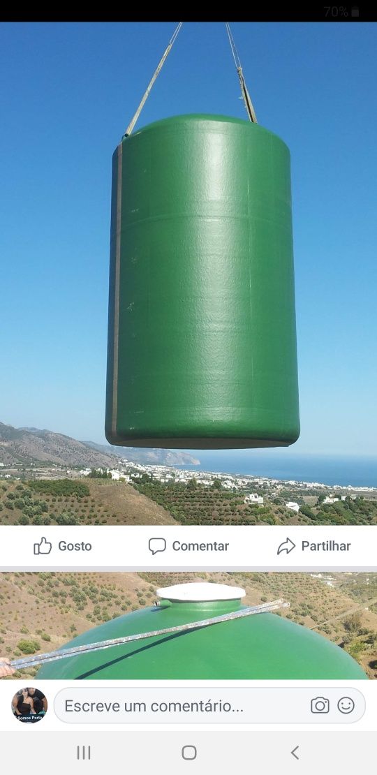 Depositos de agua de rega varios m3