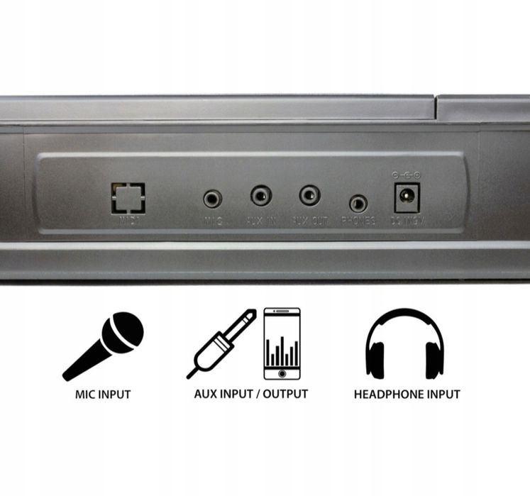 Keyboard Dla Początkujących i Dzieci 128 Rytmów LCD SM-61k