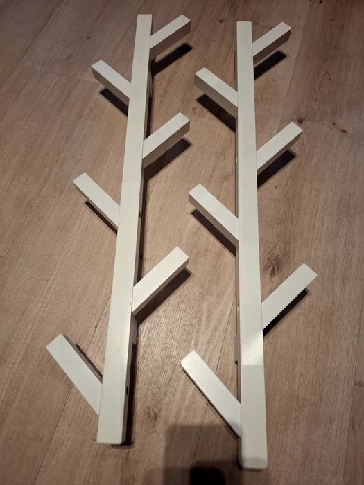 2 wieszaki Ikea TJUSIG białe