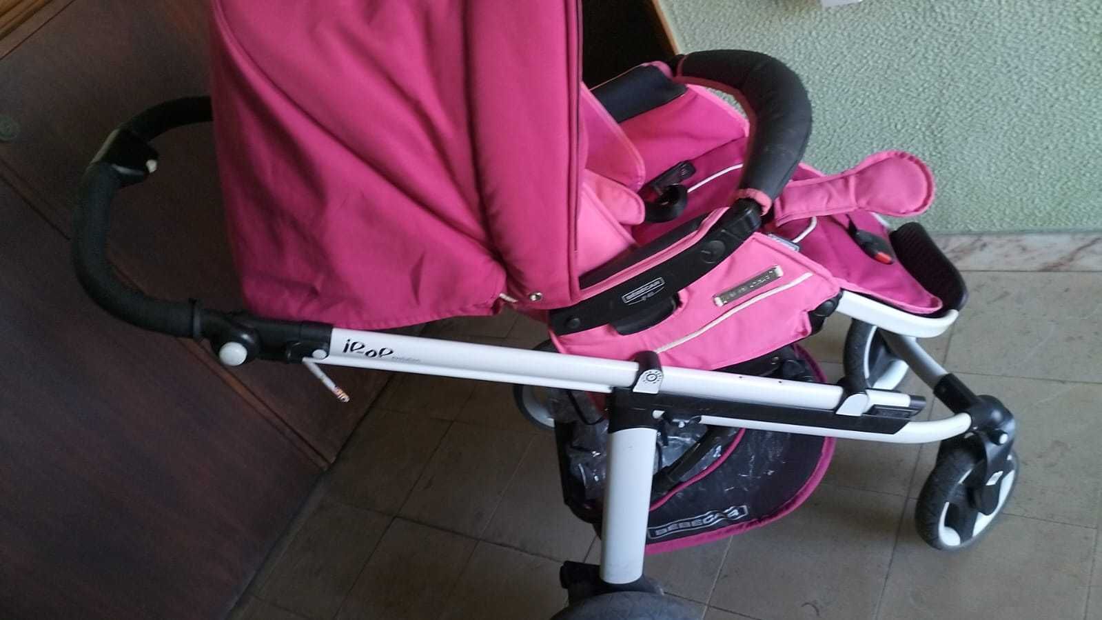 Carrinho bebé cor de rosa