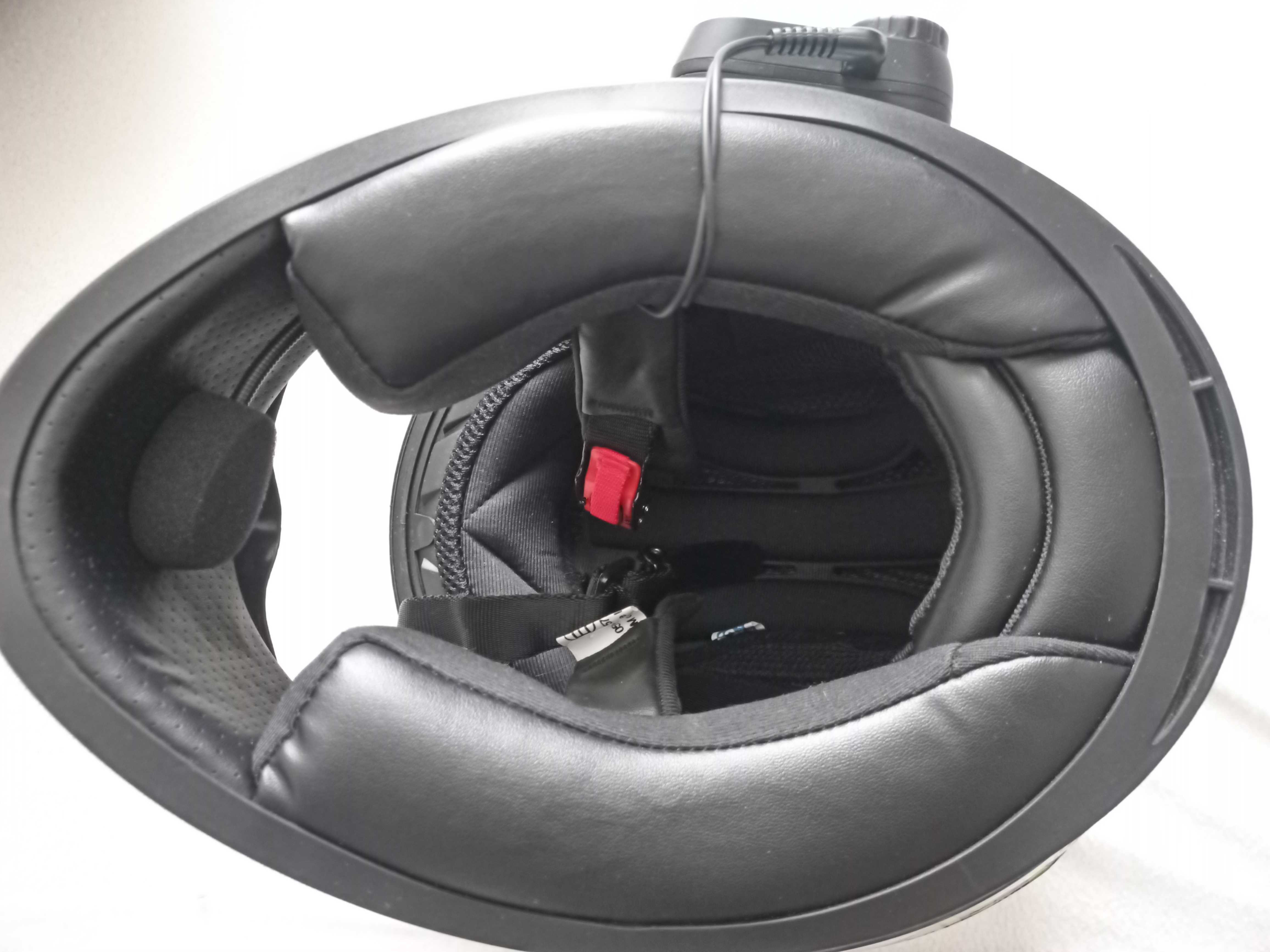 Kask motocyklowy dziecięcy Ispido z interkomem prawie nowy roz. YS 48