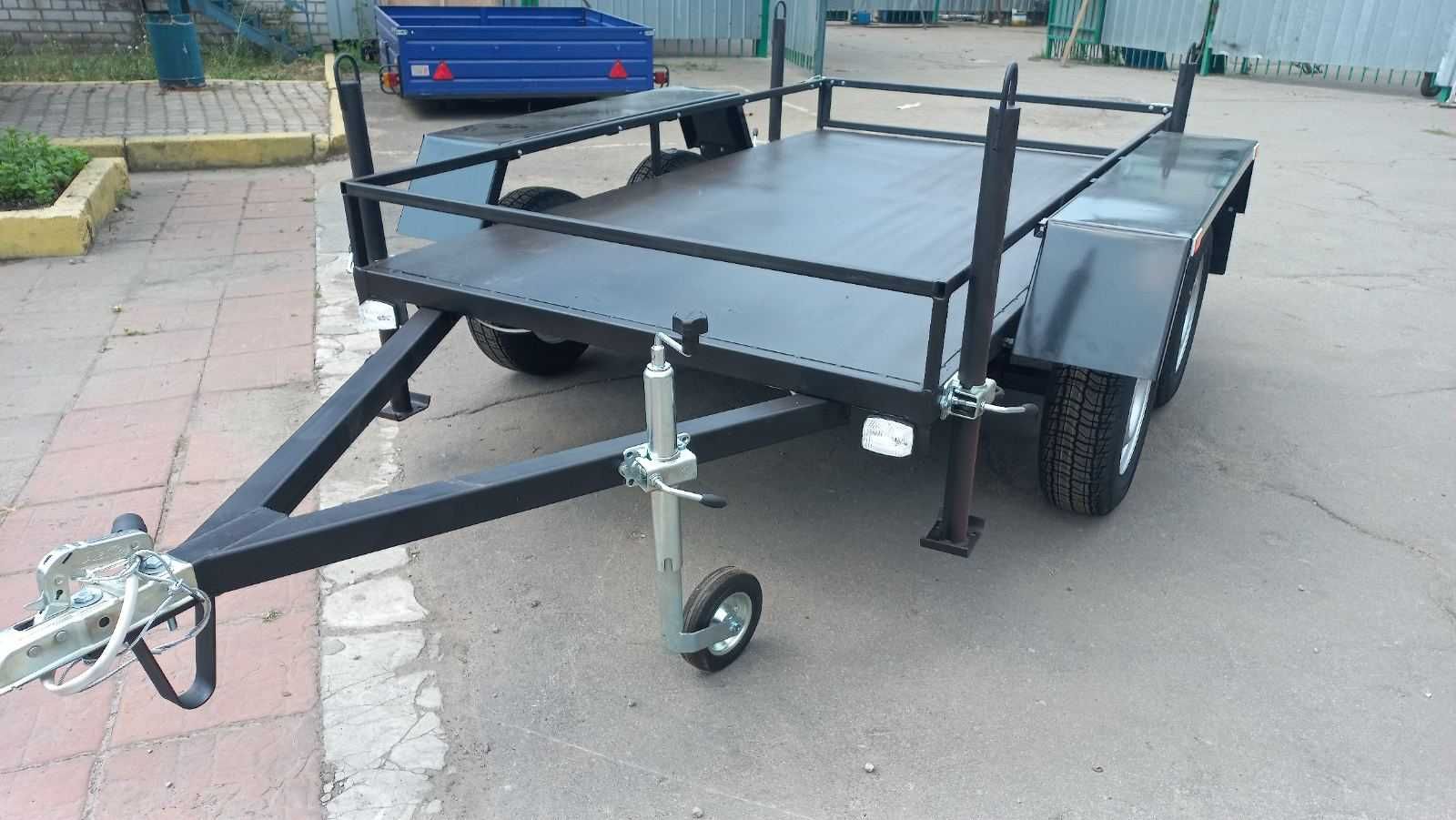 Прицеп двухосный 2100на 1300 с усиленным бортом Акция !