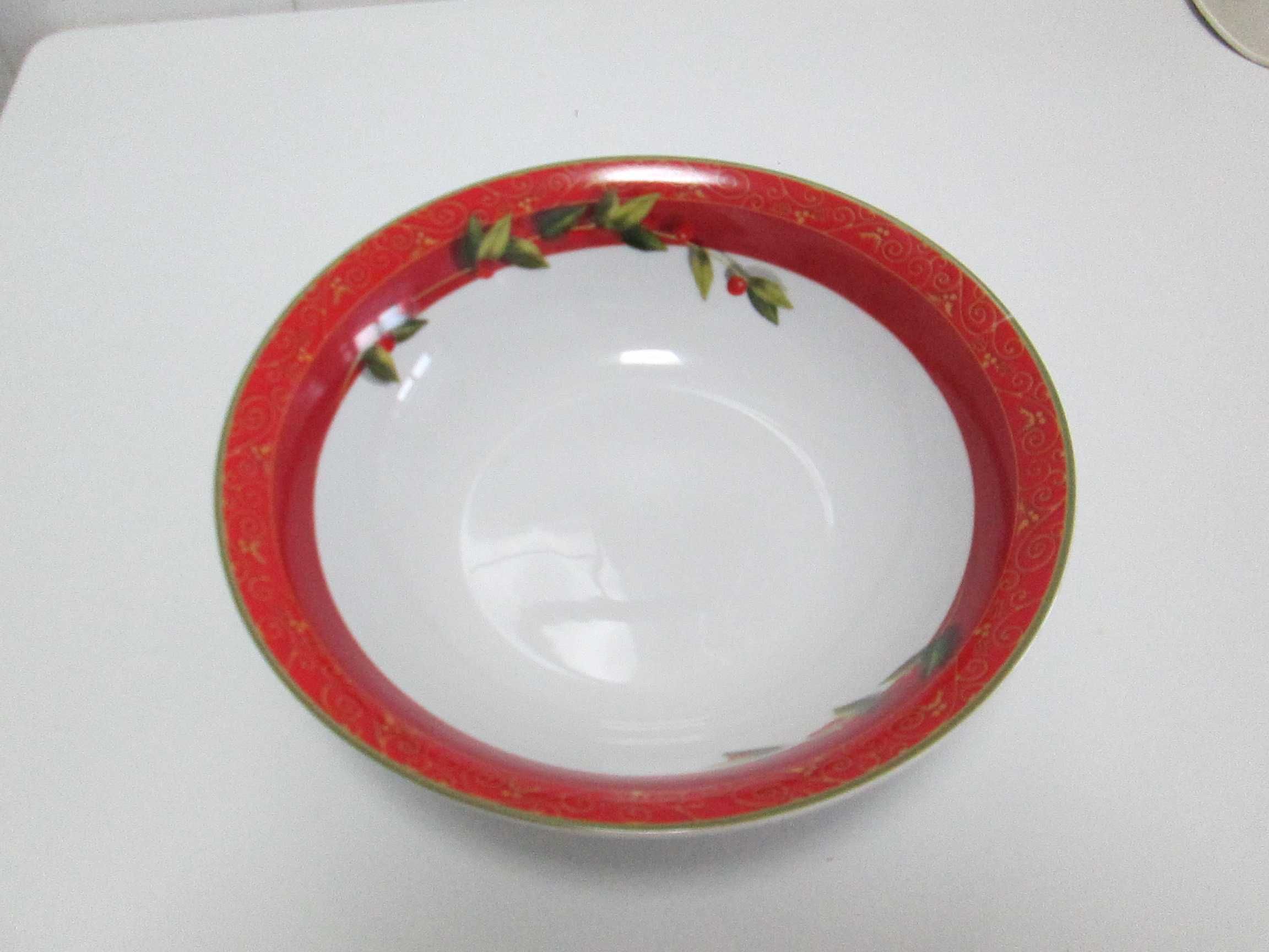 Taça em Porcelana com decoração de Natal