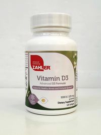 Витамин D3 Zahler, 5000 МЕ, 120 капсул