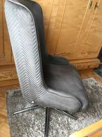 Welurowy fotel z funkcja obracania model Bilbao