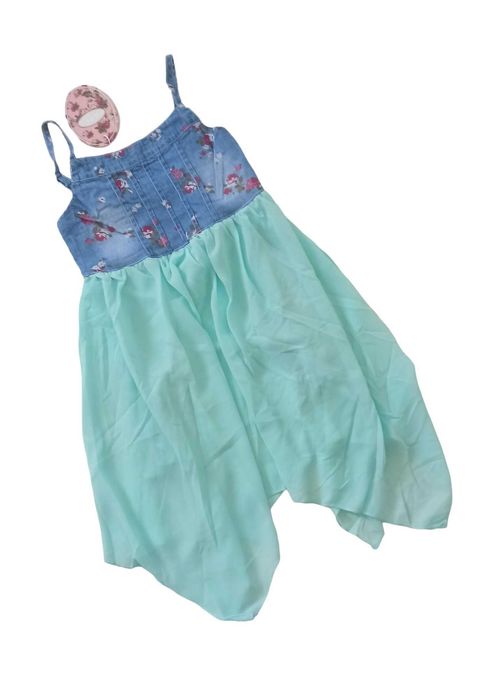 Sukienka dla dziewczynki TIULOWA turkusowa nowa 158-164