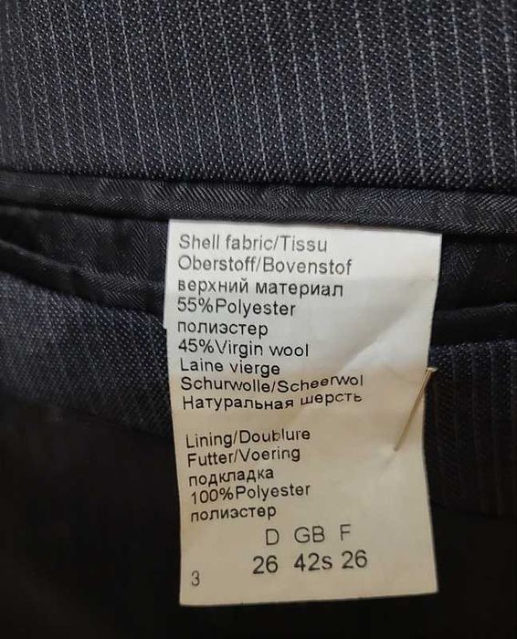 Garnitur męski bez kamizelki