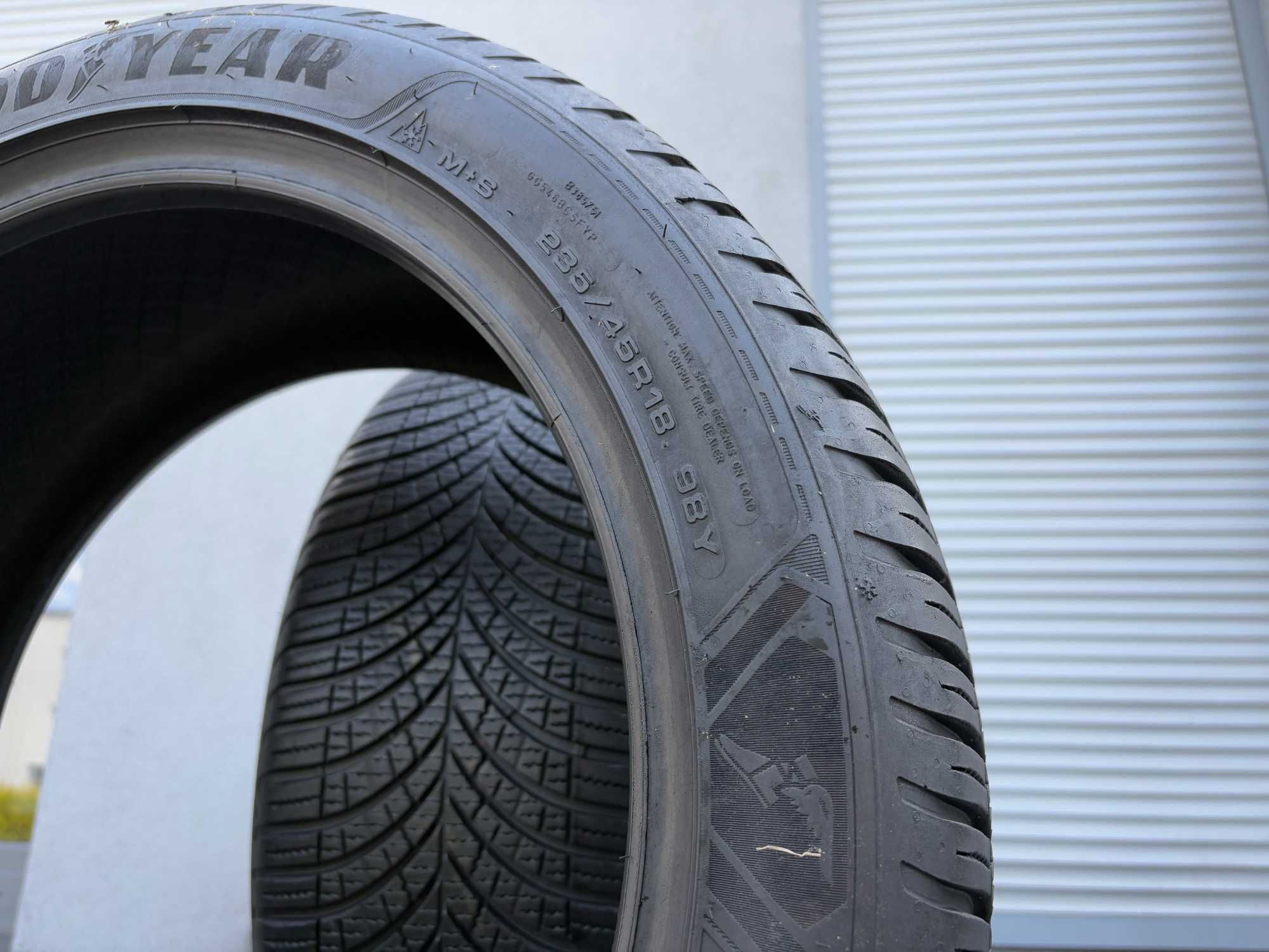 2szt całoroczne 235/45R18 GoodYear 6,1mm 2024r świetny stan! 4S215