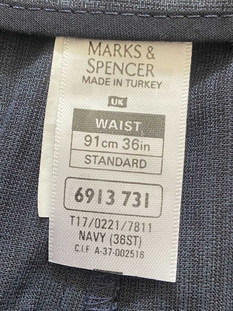 Marks & Spencer granatowe 36 XXL męskie krótkie spodenki szorty lyocel