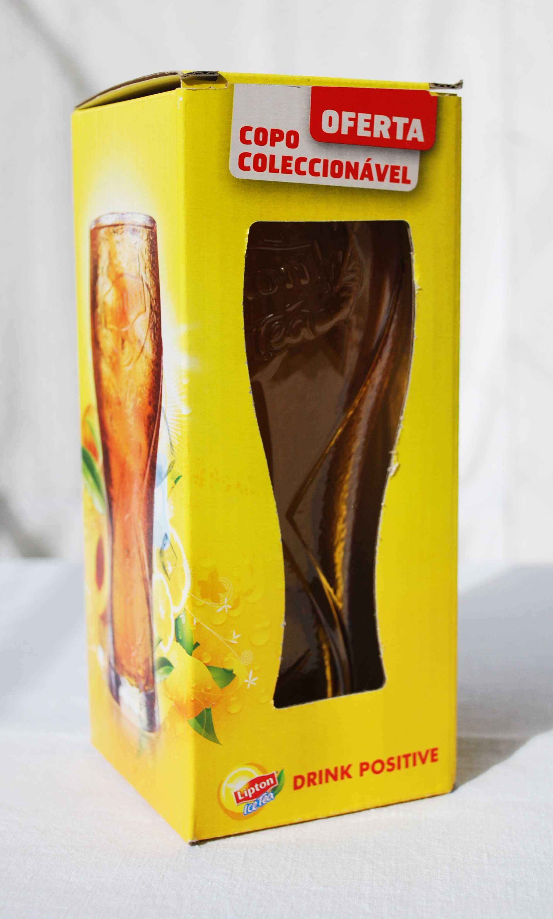 Copo Lipton Ice Tea amarelo