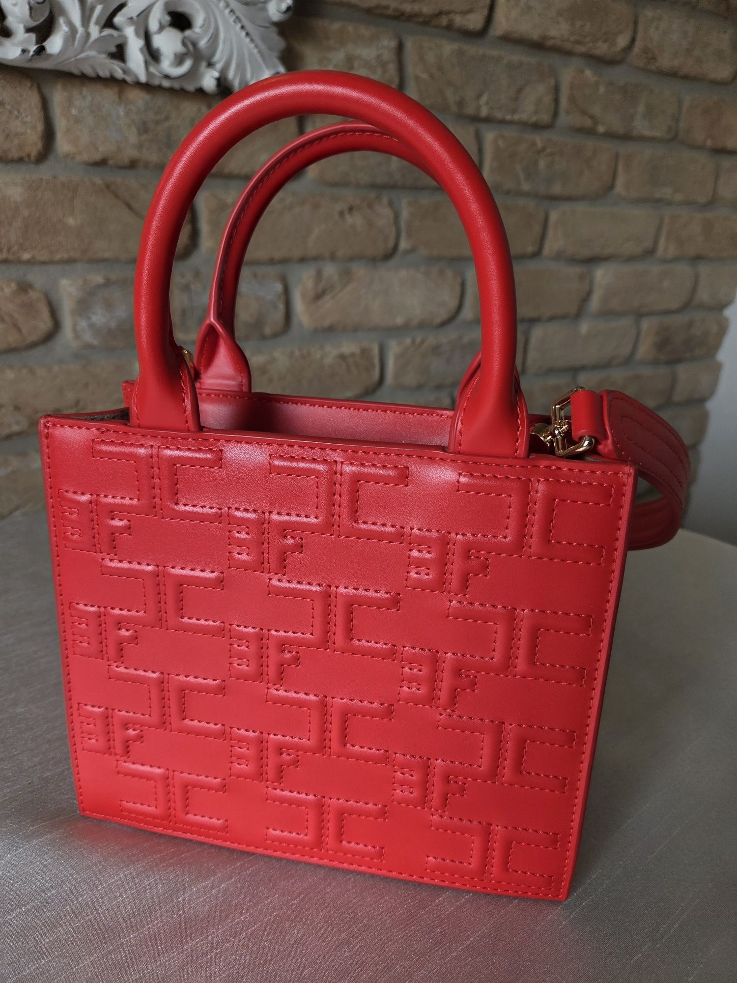Torebka czerwona Elisabetta Franchi