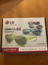 Okulary LG cinema 3D glasses party pack