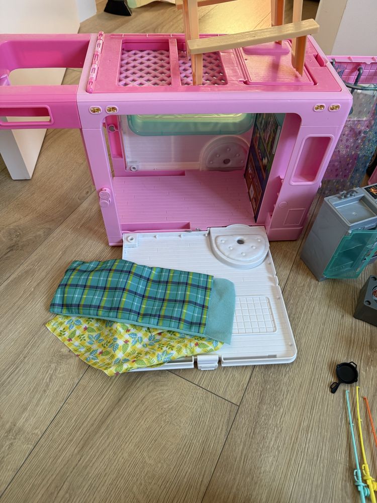 Barbie camper kamper 95% KOMPLETNY