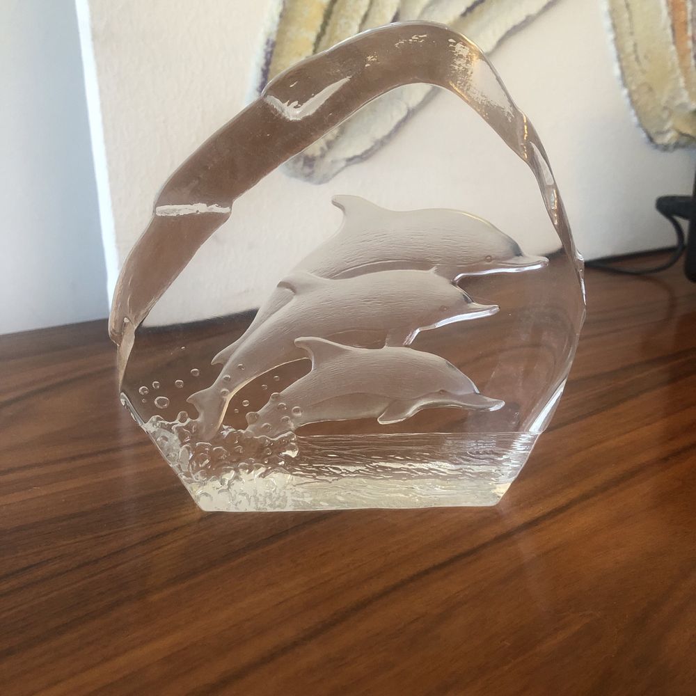 Peça decorativa em vidro