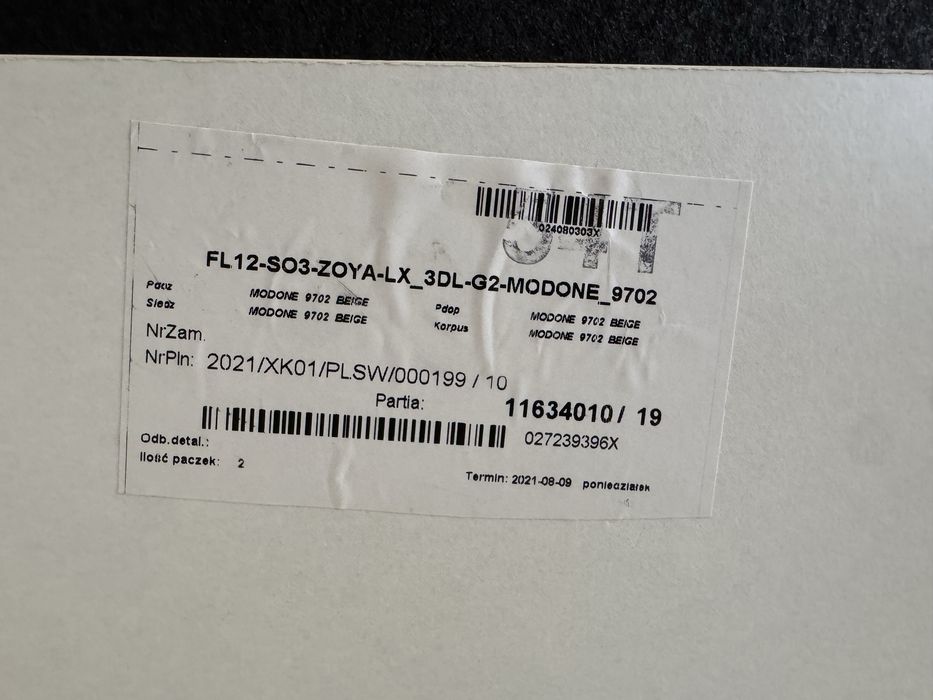 Elegancka sofa ZOYA LUX 3DL – beżowa, funkcja spania, jak nowa!