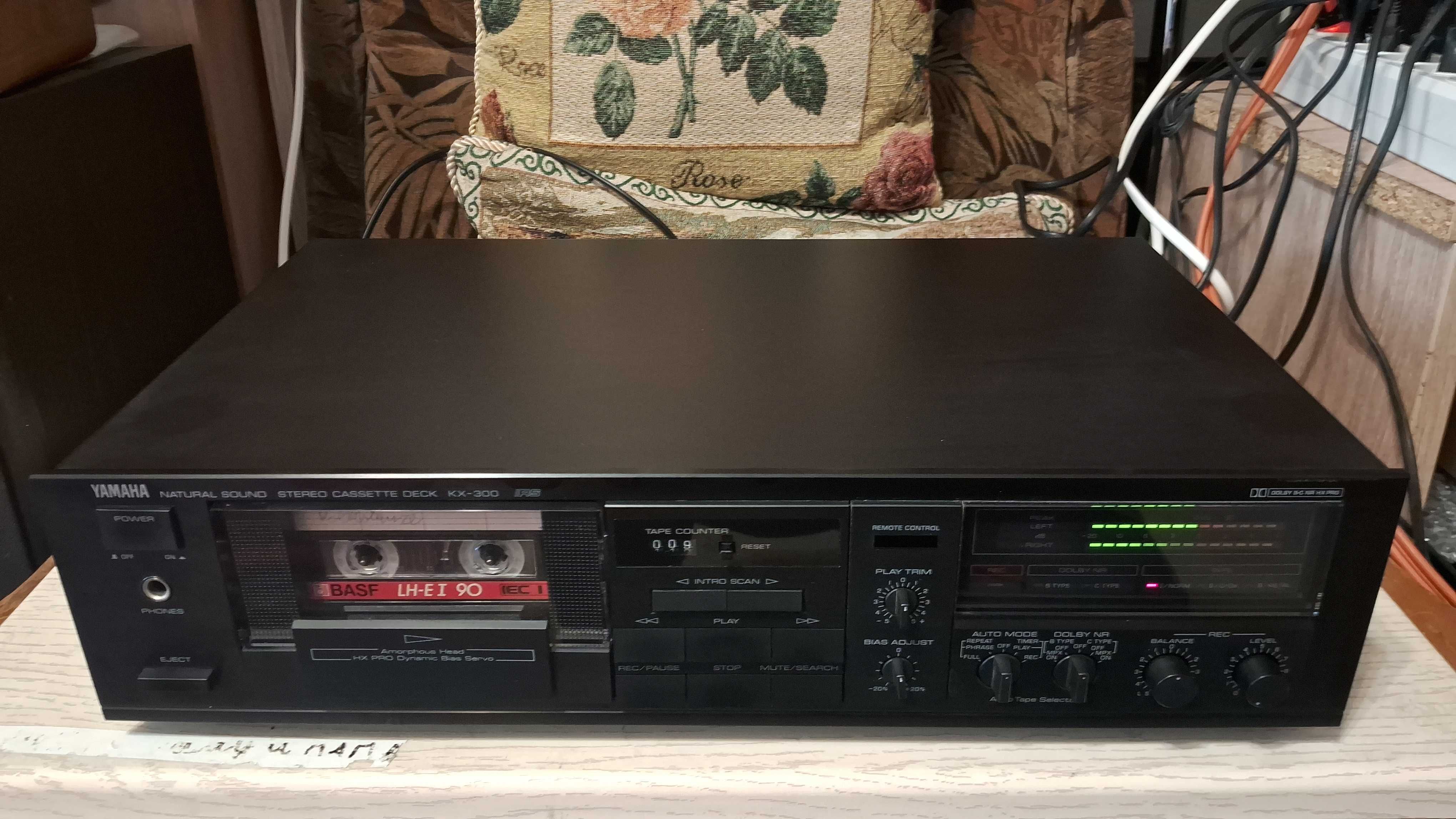 Касетна дека Yamaha KX-300 RS, Amorphous head, Bias control, Japan
